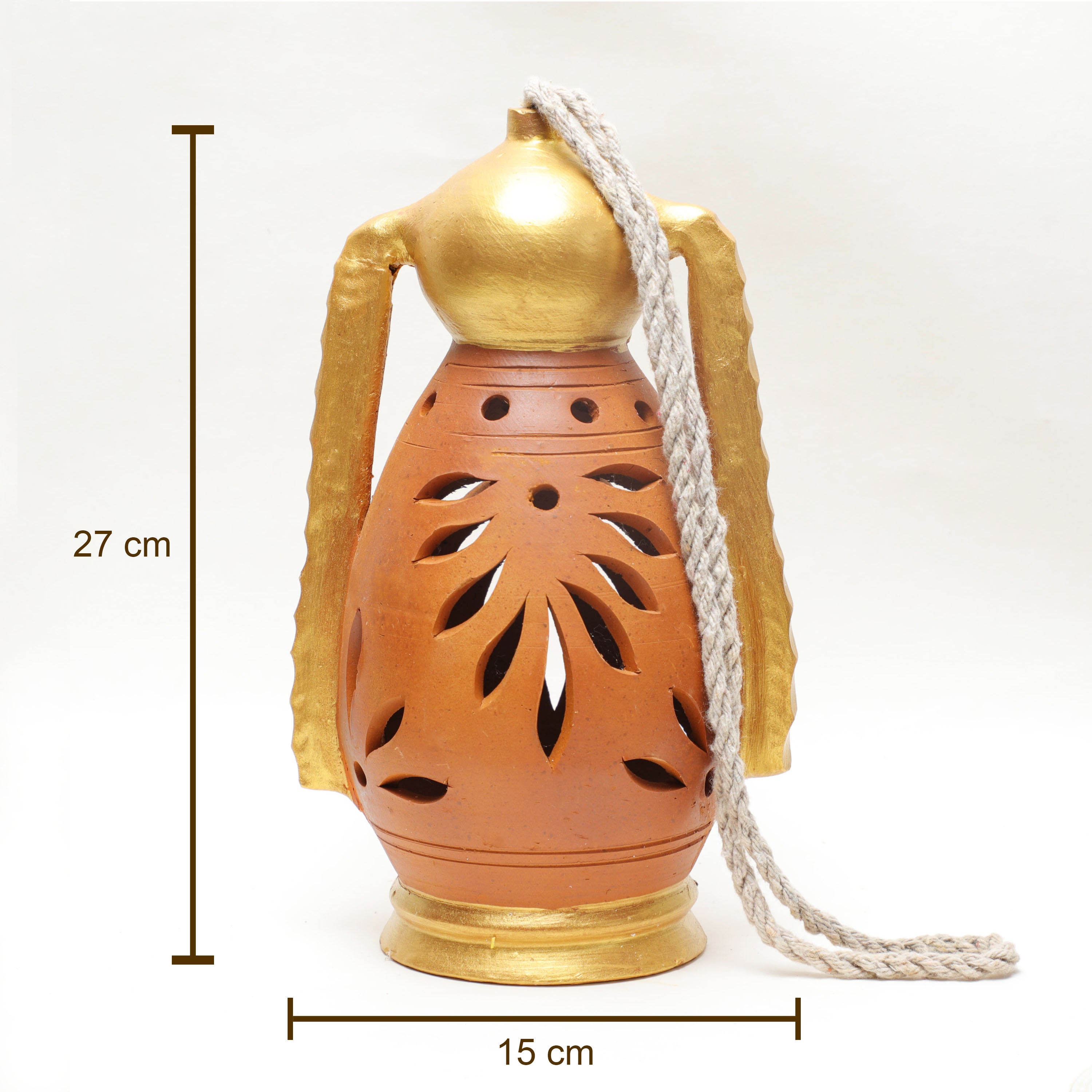 Traditional Indian Clay Lantern Décor hanging